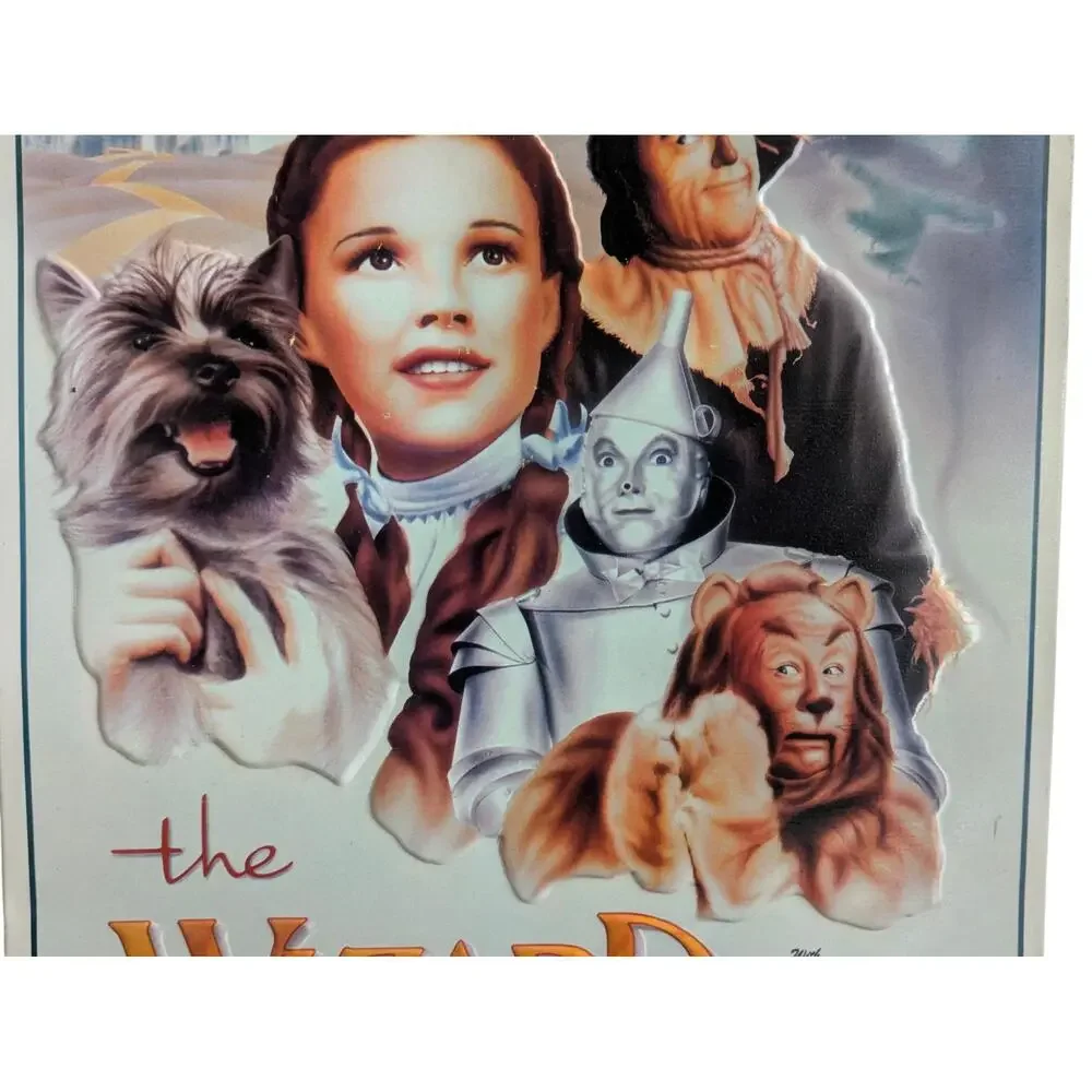 Vintage 1994 Wizard‎ Of Oz Metal Movie Poster Colorful Illustration